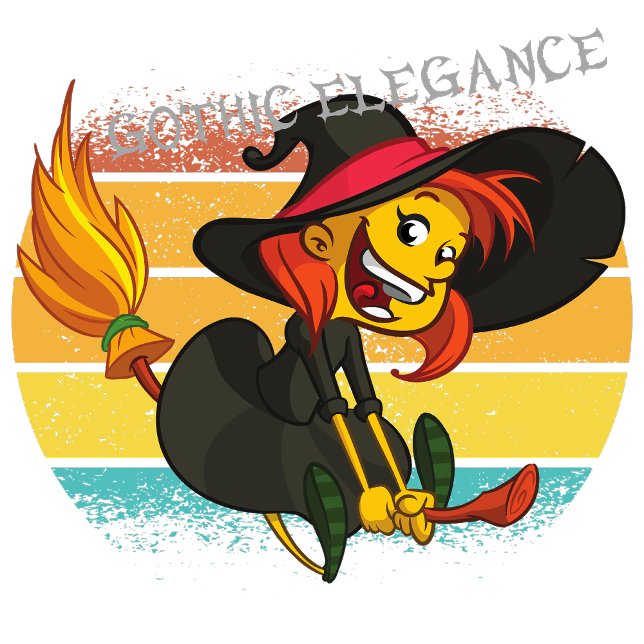 Gothic Elegance T-Shirt (She moved through the moonlit corridors with the grace of a wraith, a portrait of elegant darkness.)