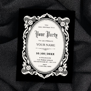 Gothic elegant invitation