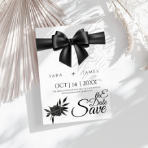 Gothic Elegant  Save the Date Announcement Card