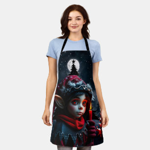 Gothic elf magic under the full moon. apron