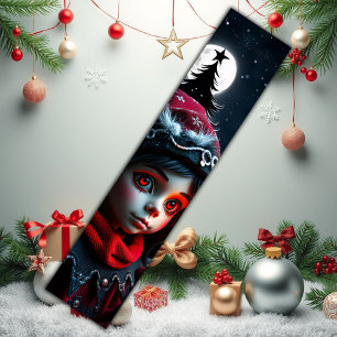 Gothic elf magic under the full moon. short table runner