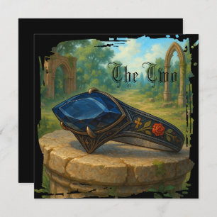 Gothic engagement gift card