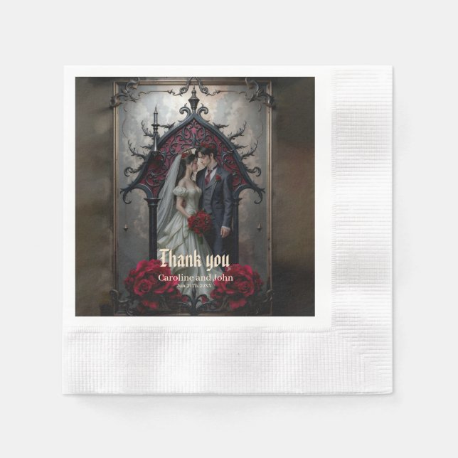 Gothic Eternal Love  Napkin (Front)