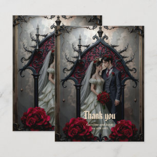 Gothic Eternal Love  Thank You Card