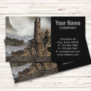 Gothic Europe Mediaeval Fantasy renaissance Castle Business Card