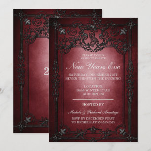 Gothic Evening New Years Invitation