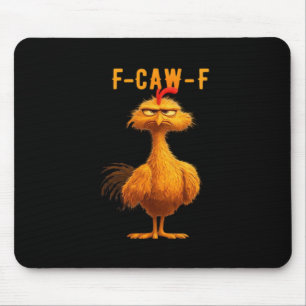 Gothic F-Caw-F Crow Funny Humour Mouse Pad
