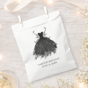 Gothic Fairy Black Gown   Vampy Goth Thank You Favour Bags