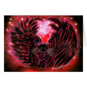 Gothic Fairy Cat Card