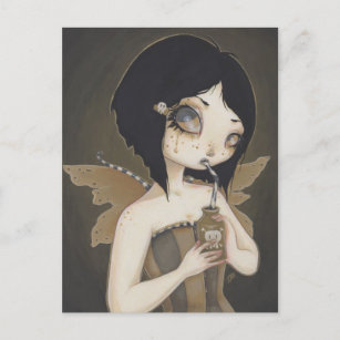 Gothic Fairy poison fantasy art postcard