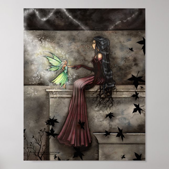 Gothic Fairy Poster Fantasy Art Print (Front)