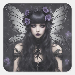 Gothic Fairy Square Sticker