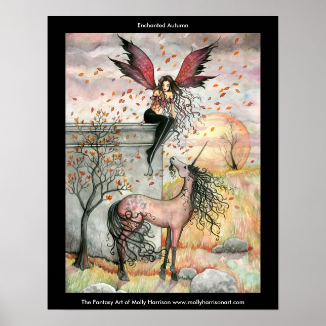Gothic Fairy Unicorn Poster (Front)