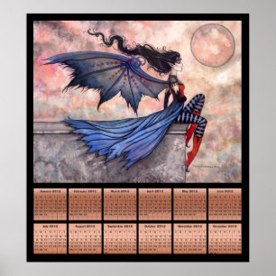 Gothic Fairy Vampire 2012 Calendar Poster