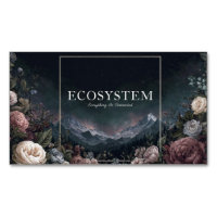 Gothic Fairytale Rose Frame Starry Night Mountain