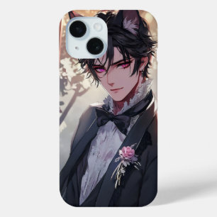 Gothic Fantasy Anime Catboy iPhone 15 Case