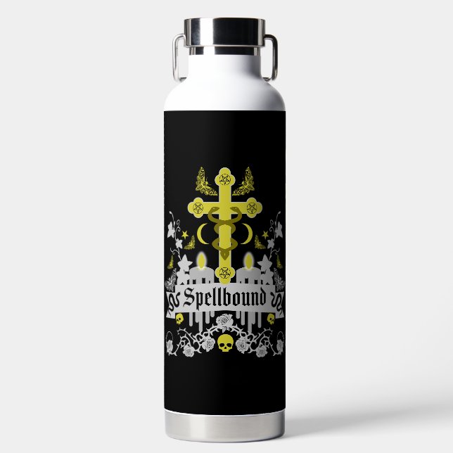 Gothic Fashion Accessories Water Bottle (Front)