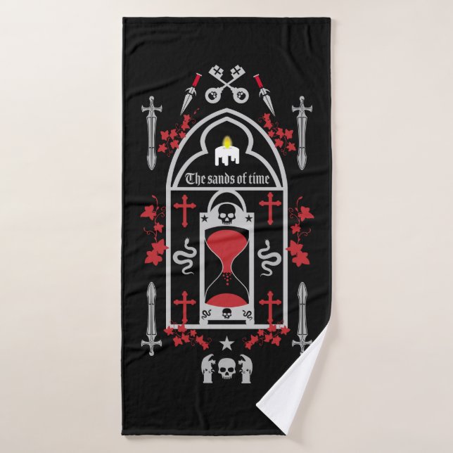 Gothic Fashion Style Bath Towel (Bath Towel)