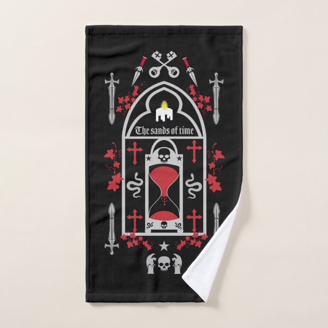 Gothic Fashion Style Bath Towel Set (Hand Towel)