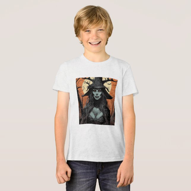 Gothic female demon Tri-Blend shirt (Front Full)