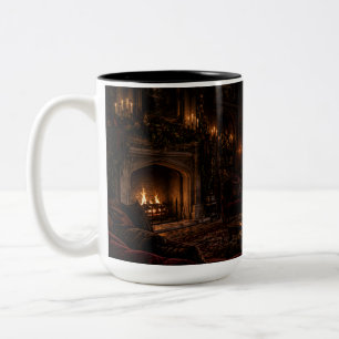 Gothic Fireside Parlour Black Mug Soothing Savag
