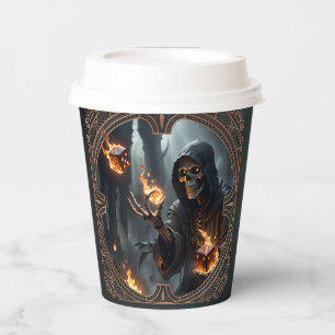 Gothic Flames, the guardian of the burning dice. Paper Cups