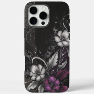 Gothic Floral   Dark Bloom Design iPhone 16 Pro Max Case