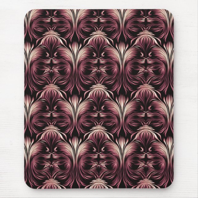 Gothic Floral Elegance Mouse Pad (Front)