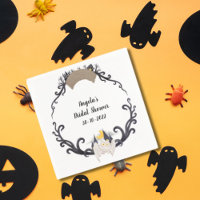 Gothic Floral Ghosts Bats Wreath Hallowedding