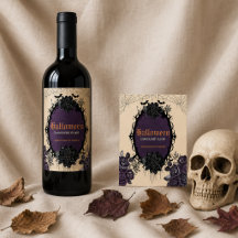 Gothic Floral Halloween with Custom Name