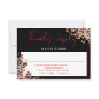 Gothic Floral Roses Black And Red Wedding