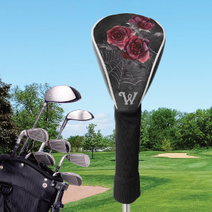 Gothic Floral Roses Golf Head Cover