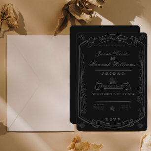 Gothic Forest Moody Wedding Invitation