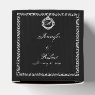 Gothic Frame Monogram Favour Box