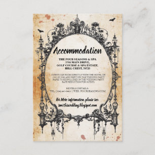 Gothic Frame Rustic Accommodation Wedding Cards