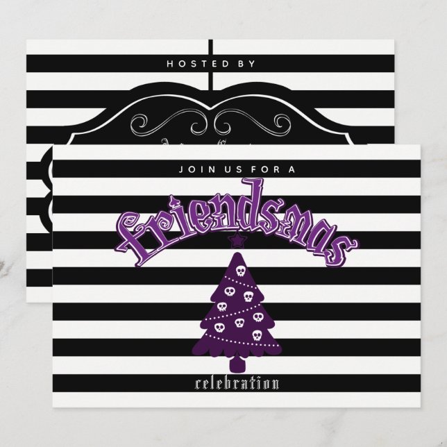Gothic Friendsmas Invitation (Front/Back)