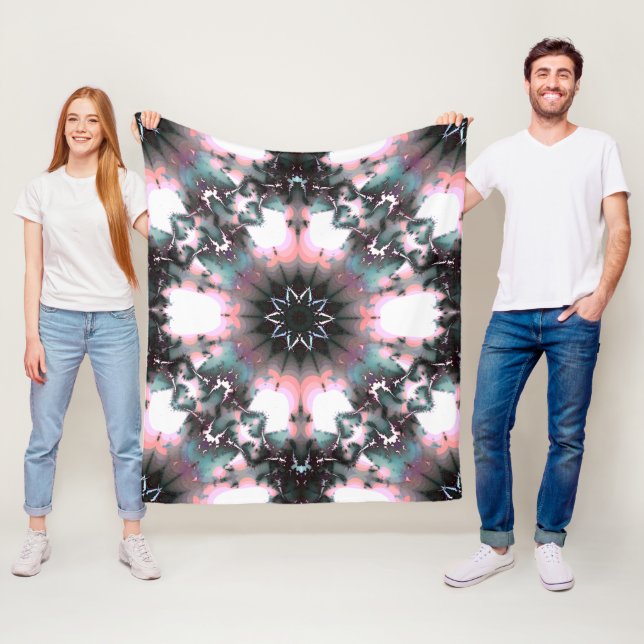 Gothic Frozen Winter Spider Web Fleece Blanket (In Situ)