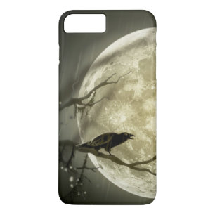 Gothic Full Moon with a Raven in a Tree Case-Mate iPhone Case
