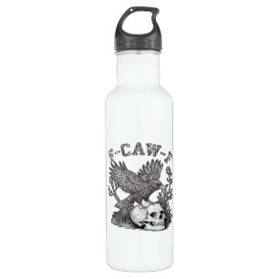 Gothic Funny F-Caw-F Humor Crow Essential Retro St 710 Ml Water Bottle