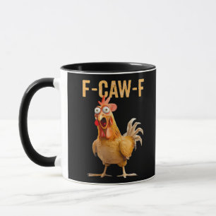 Gothic Funny Humor Crow F-Caw-F Mug