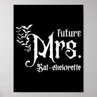 Gothic Future Mrs Bride Matching Bat Bachelorette