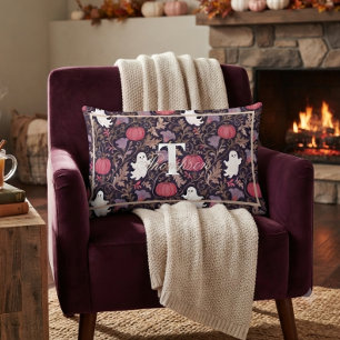 Gothic Ghost Fall Monogram Lumbar Cushion