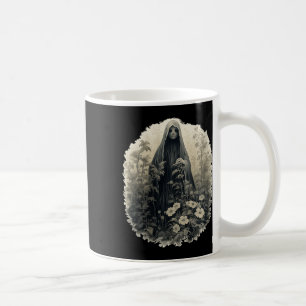 Gothic Ghost In The Forest Vintage Floral Ghost Ha Coffee Mug