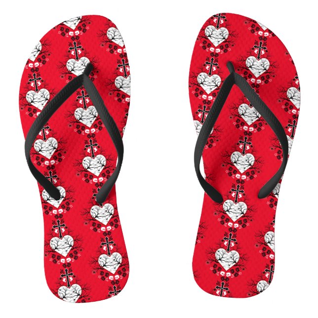 Gothic Gift Accessories Jandals (Footbed)