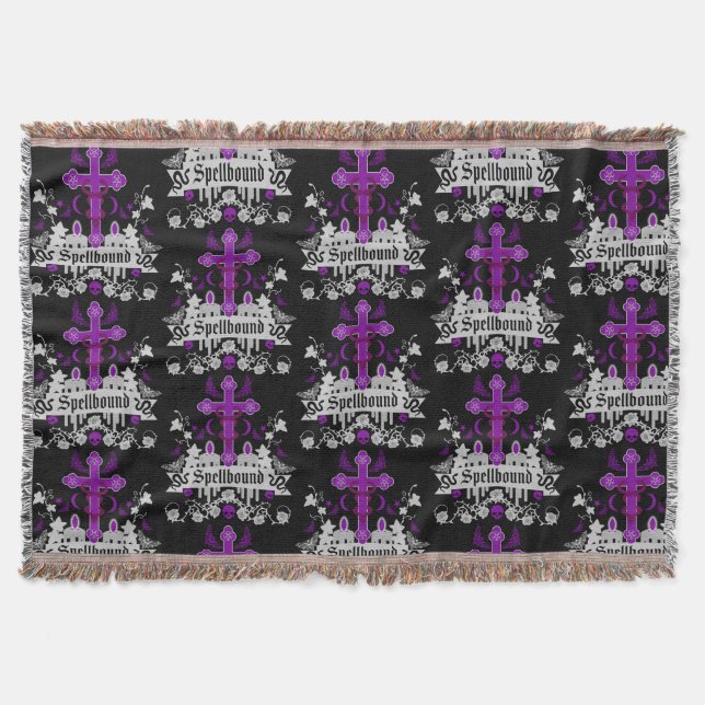 Gothic Gifts For Him And Her Throw Blanket (Front)