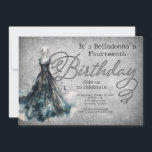Gothic Girl Birthday Invitation<br><div class="desc">When your girl is a spooky soul, or if her big day is right around Halloween, this is the design you need. Featuring a spooky but stylish ghostly dress, this design gives a creepy but girly vibe. Order your printed invitations and party supplies or download your digital invitations now for...</div>