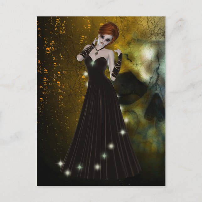 Gothic girl postcard (Front)