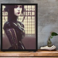 Gothic Girl Steampunk Different Coloured Eyes