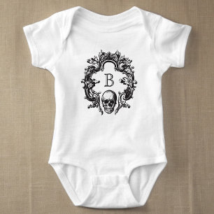 Gothic Glam Baby Bodysuit Black
