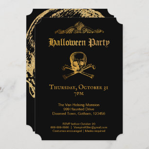 Gothic Glam   Invitations   Black